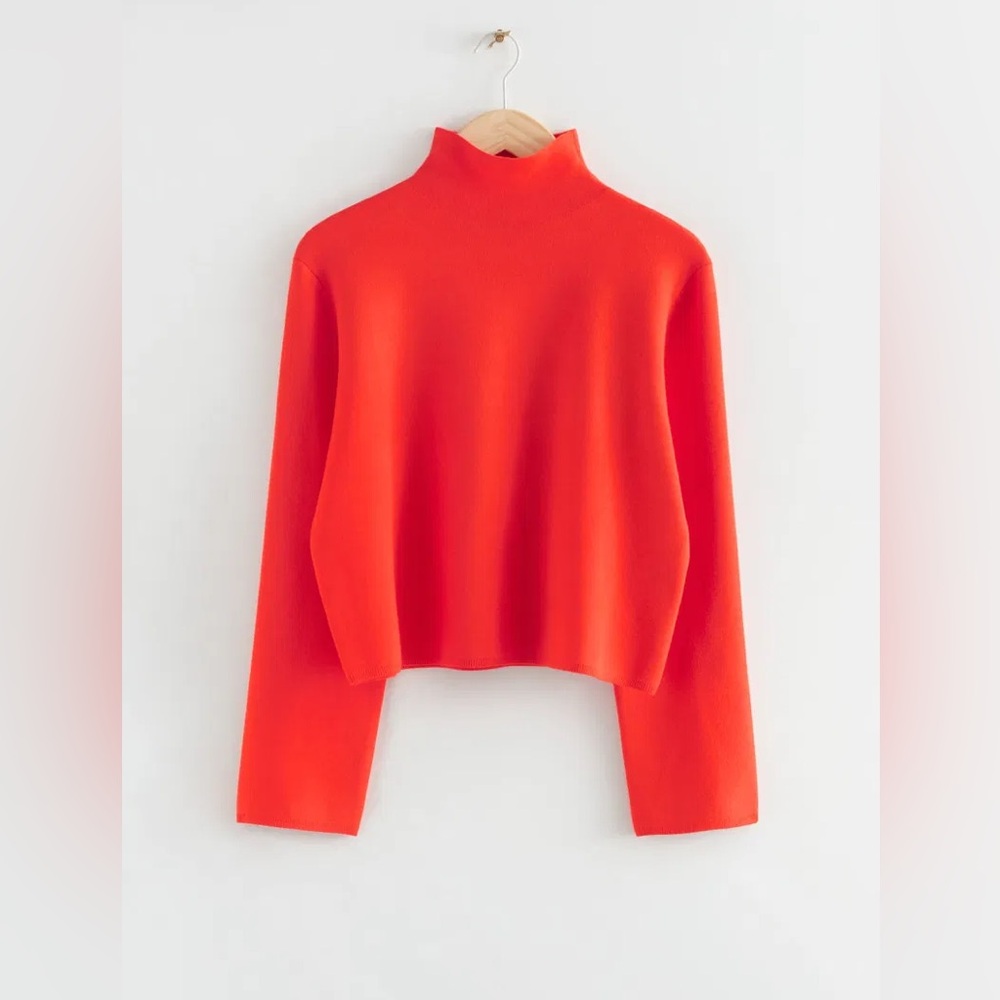 & Other Stories Boxy Turtleneck Knit Sweater, Small